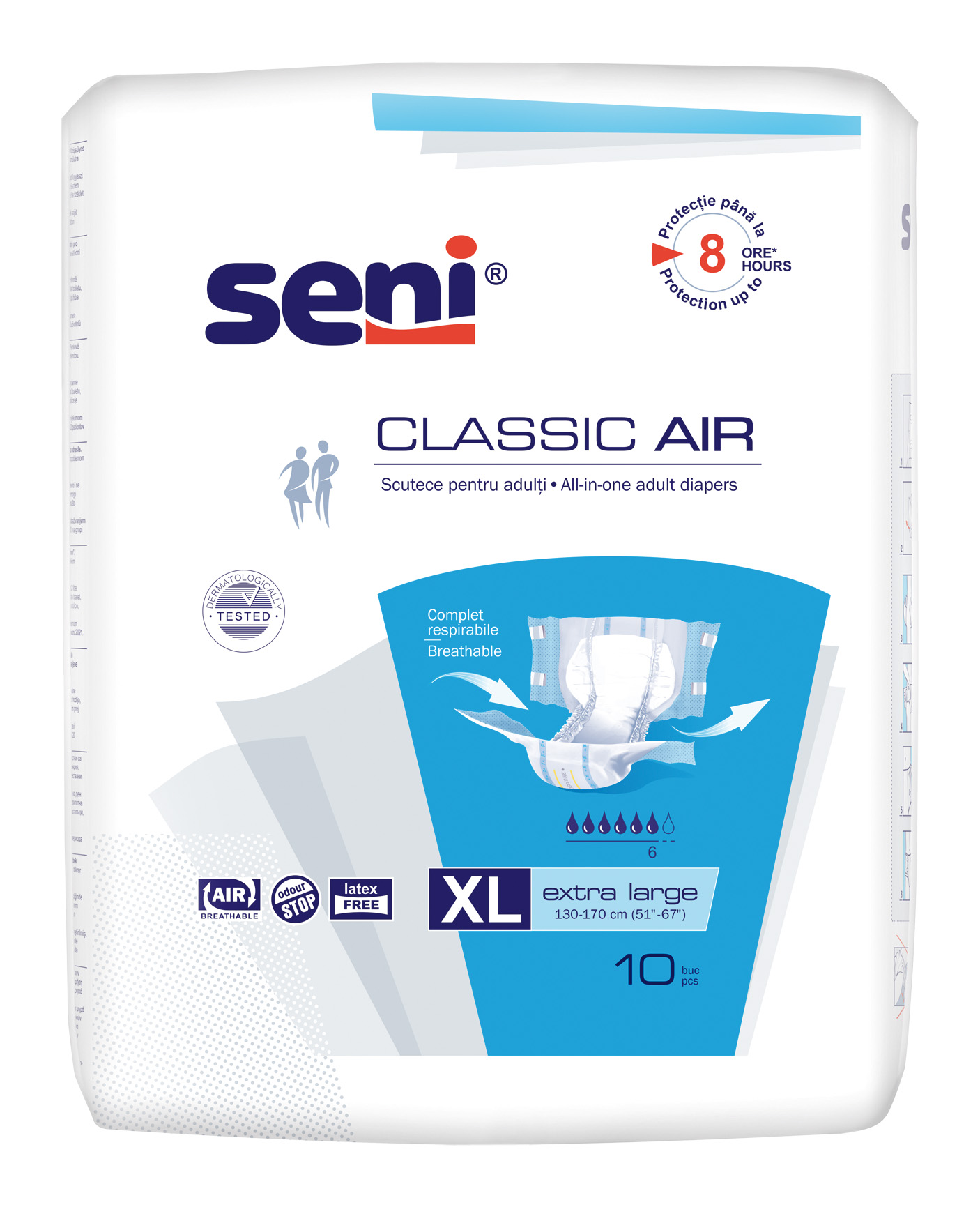 Підгузки для дорослих SENI CLASSIC AIR extra large.(10 шт.)
